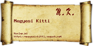 Megyesi Kitti névjegykártya